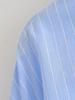 Spring 2025 Women's Striped Color Block Shirt & Shorts Set - European/American Style