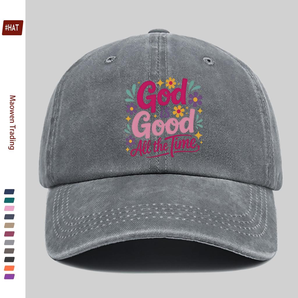 pc God is Good All the Time Pattern Print Baseball Cap Cute and Sexy Design Comfortable Lightweight Truck Driver Decorative