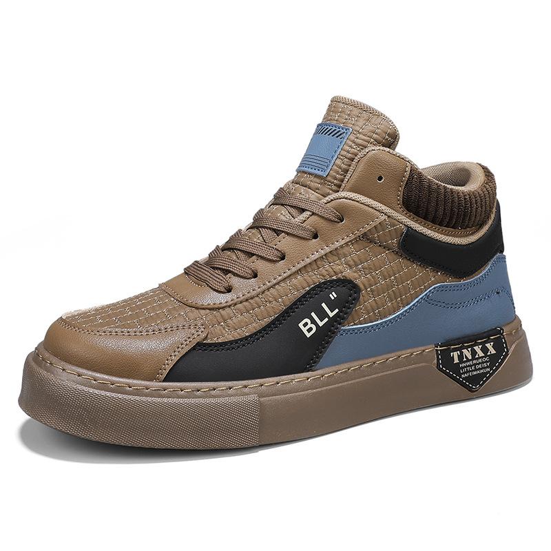 Herbst High-Top Herrenschuhe neu atmungsaktiv lässig Outdoor vielseitig Plateau Sportschuhe Herren