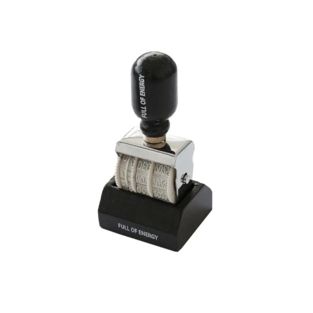 DIY Retro Roller Date Stamp Roller Knob Vintage Font DIY Craft Card
