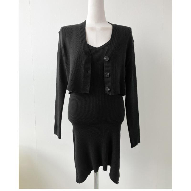 

Тондэмун Южная Корея сексуальный женственный кардиган и платье комплект – легкая роскошная мода. One Size чёрный