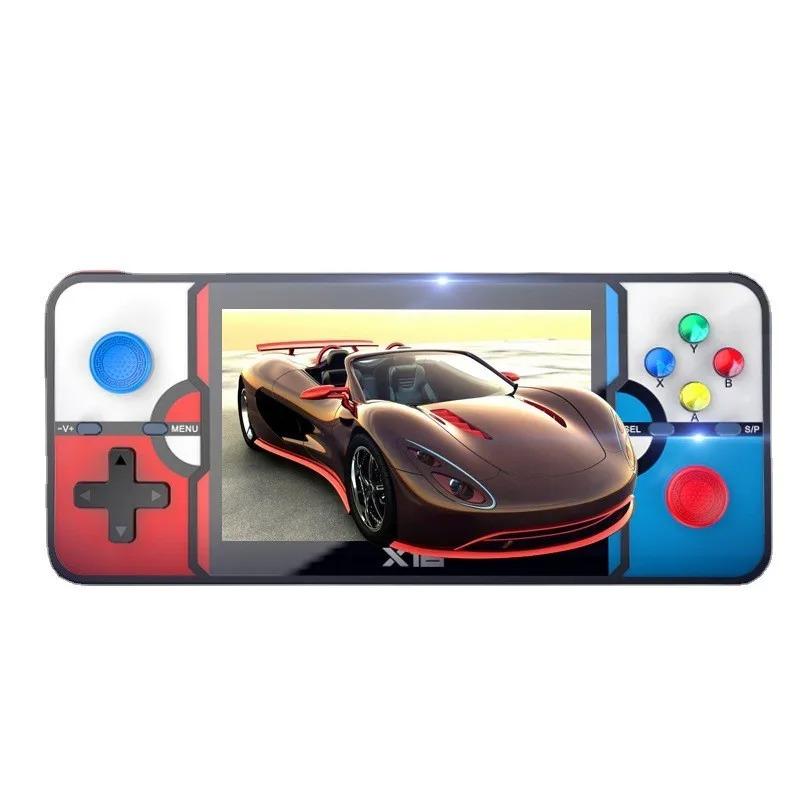 

Портативная игровая консоль с экраном, консоль для GBA, CPS1, CPS2, MAME Arcade, встроенная память 32G, 4500 игр, разрешение 800x480, экран 4,1 дюйма 20*15*10cm,16G-singles красный/синий