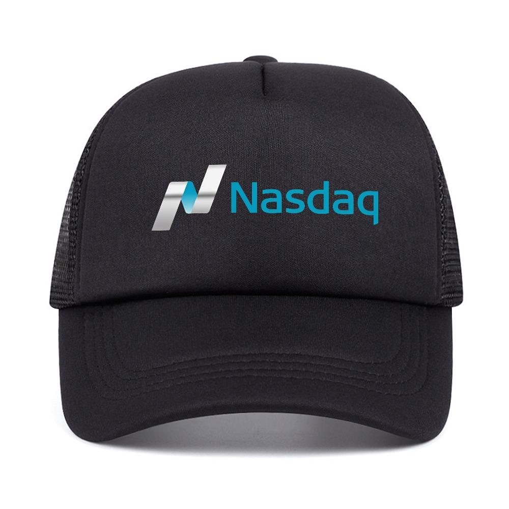 Nasdaq Print Baseball Cap Fashion Ourdoor Breathable Sun Snapback Hats Summer Casual Adjustable Sports Mesh Cool Trucker Hat