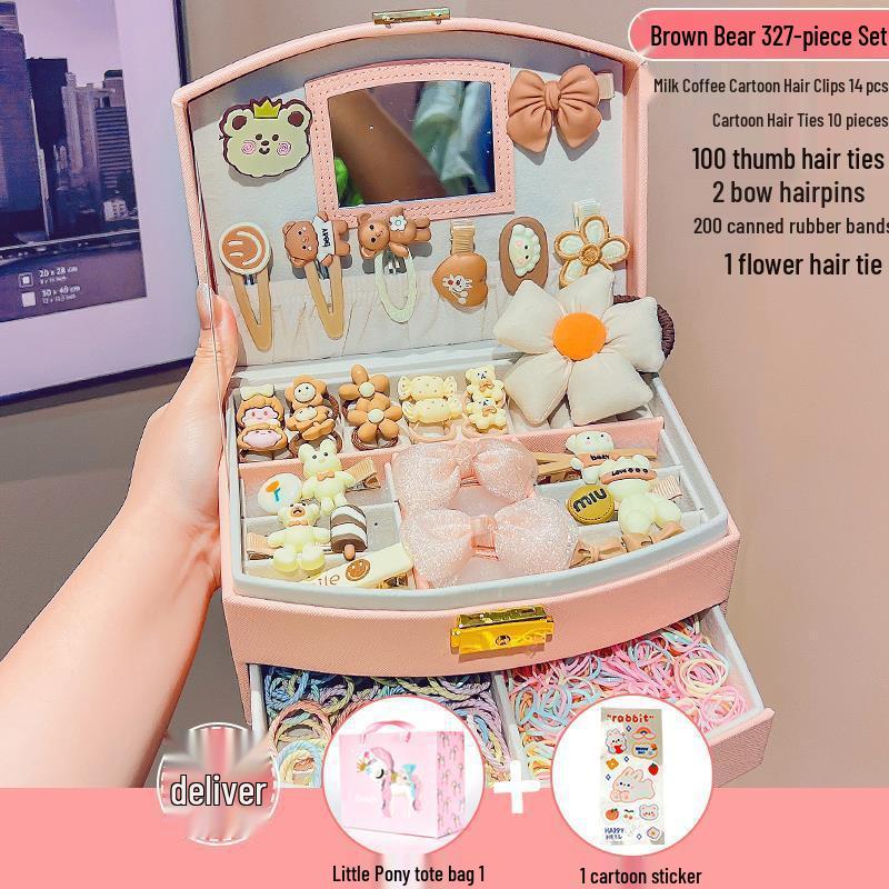 

1 июня Подарочная коробка с принцессными аксессуарами для волос: Детские заколки для волос, шпильки, резинки и головные уборы