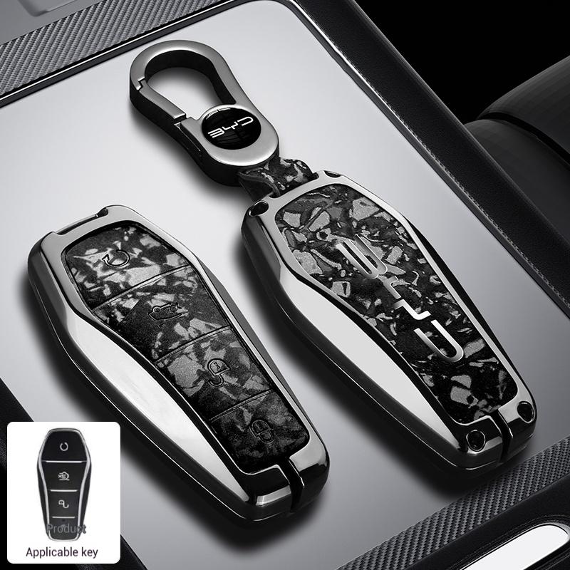 

Metal Car Remote Key Case Cover Protect Shell Bag For Byd Song Pro Qin Plusdmi Atto 3 Han Ev Max Tang Dm Dolphin Accessories