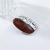 Vintage Styles Brown Amber Resin Splices Earrings for Women Autumn And Winter Sturdy Alloy Jewelry Trend Casual Wear