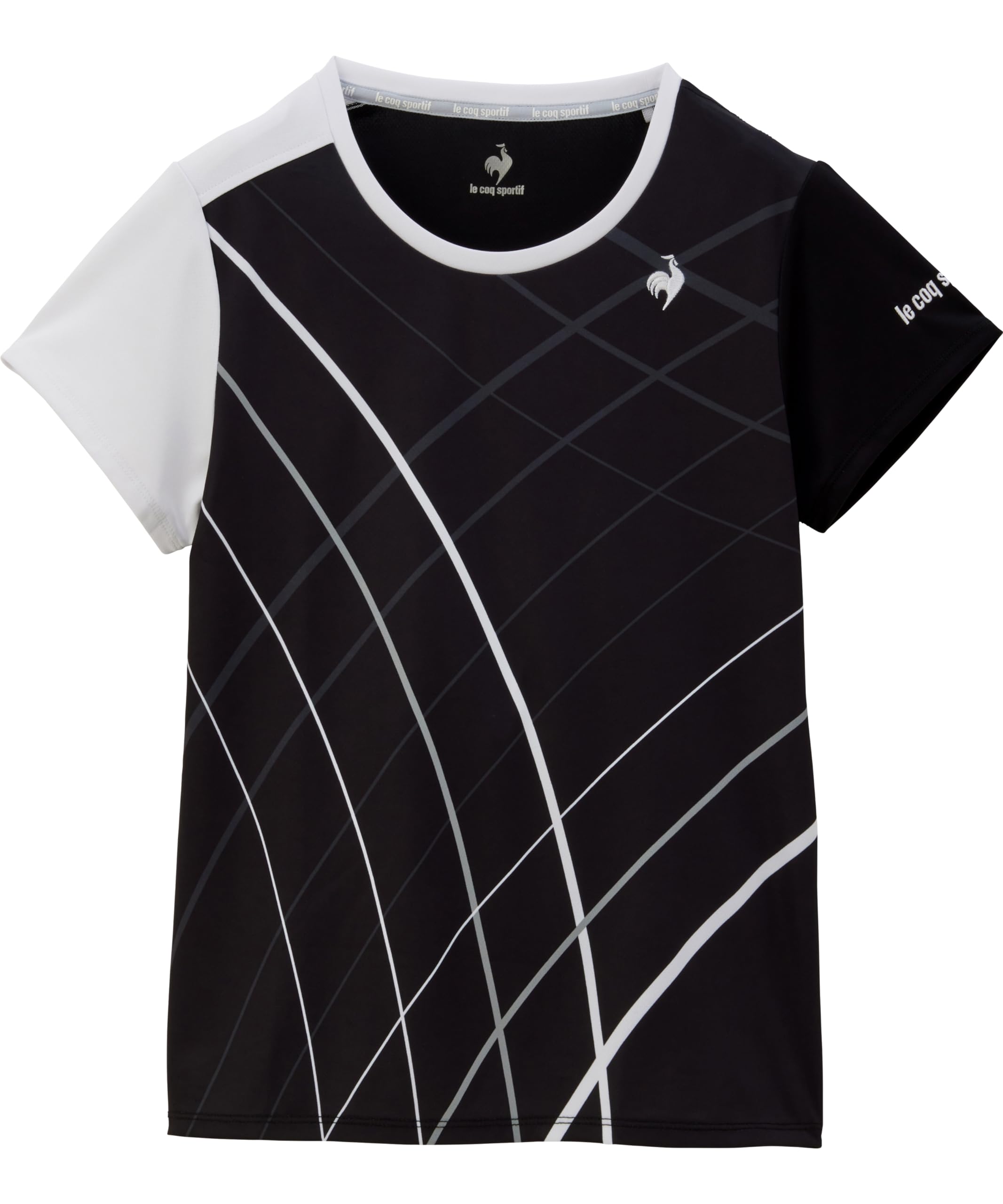 

Coq Graphic Game Sweat Quick UV CUT Thermal SUNSCREEN JTA Official Official QTWXJA90 BK [Le Sportif] Shirt, Absorbent, Drying, (UPF50+), Cooling,