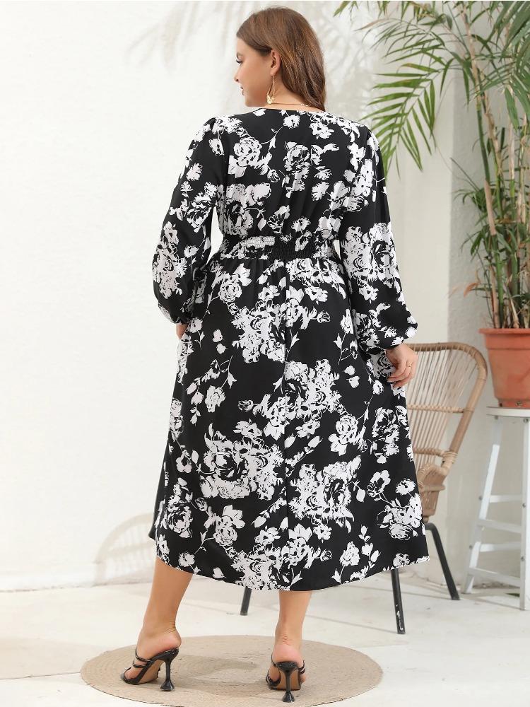 Robe Bohème Été Femme WVONIF - Longue Avec Poches - 100% Polyester - Grande Taille - Style Plage