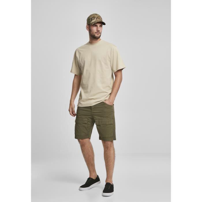 T-shirt - URBAN CLASSICS - Basic Tall - Crème - Manches courtes - Col arrondi