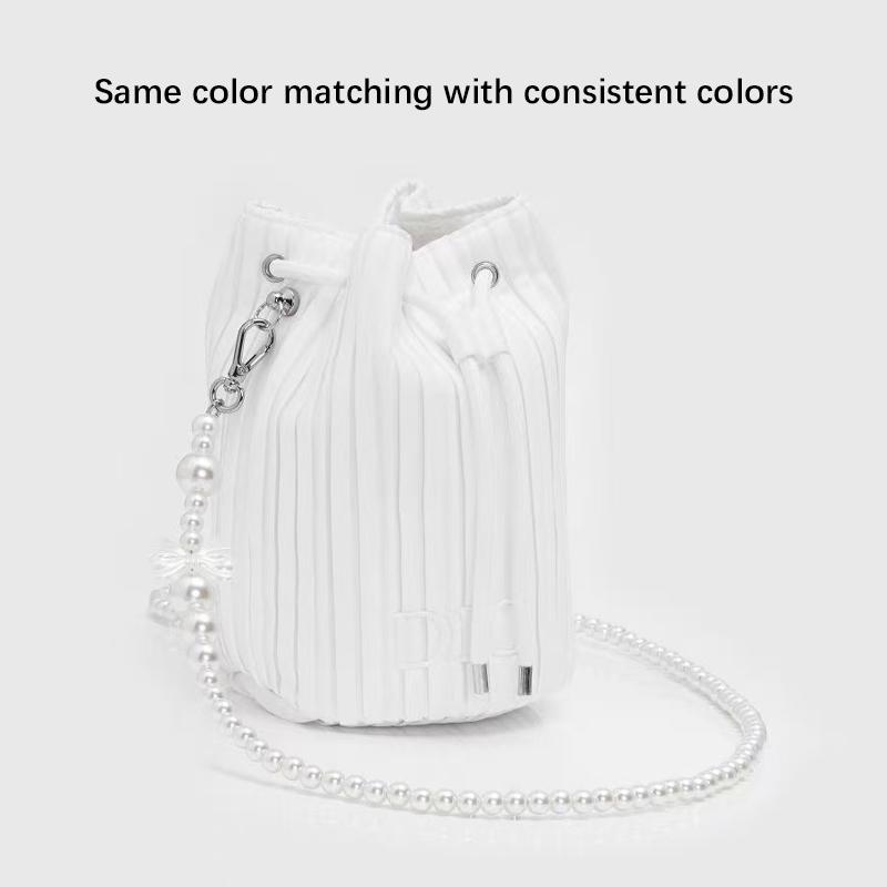 EverToner Pearl Bag Chain Crossbody Strap Lanyard Extender DIY Accessories Pearl Handbag Strap Replacement Accessories