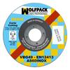 WOLFPACK PROFESSIONAL LINE - Stainless Steel Abrasive Cutting Disc Ø 115x Ø 22.2 Mm Thickness 1.0 Mm. Radial Disc / Universal Grinder