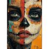 Mexican Day of The Dead La Catrina Sugar Skull Girls Poster Prints Gothic Canvas Painting Art Picture for Room Home Decor