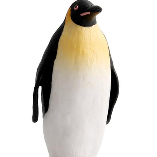 Penguin Figurine Smell-less Solid PVC Realistic Penguin  Figure for Home