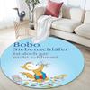 Bobo Siebenschläfer pattern round rug,Carpet Rug for Living Room Bedroom Playroom ,Non-slip Floor Mat,Holiday Gifts and Birthday Gifts.