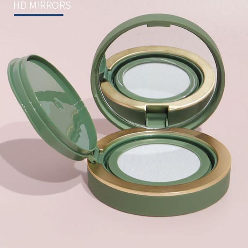 1Pcs Portable Plastic Air Cushion Box Container With Puff Mirror Cosmetic Sifter Jar Travel Makeup Accessories