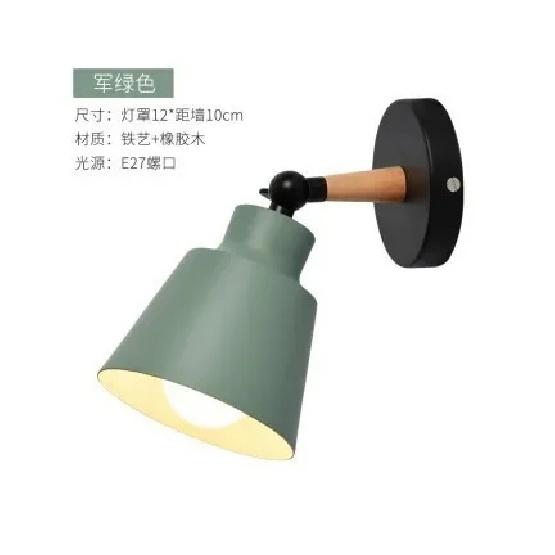 Nordisk soveværelse væglampe massivt træ LED væglamper minimalistisk kreativ stue gang natbord lampe Dekorativ belysning