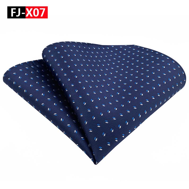 2025 Men's Versatile Floral Solid Color Polyester Pocket Square