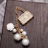 Creative Pearl Bag, Phone Case Accessories, Diamond Inlaid Hanging Decoration, Car   Accessories