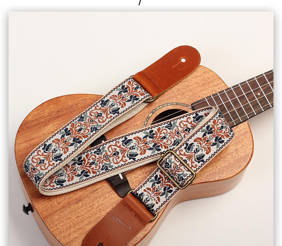 Langting Embroidered Ukulele Shoulder Strap