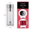 XN-6662 Double Wall Glass Tea Infuser Bottle 300ML