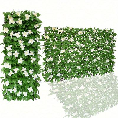 1ks Rozšiřitelný plot Zástěna soukromí Pro balkon Terasa Venkovní, Umělá dekorace zástěny soukromí, Faux břečťanový plotový panel Pro venkovní zeď