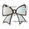 Minimalist Black & White Bow-Shaped Birthday Balloon Decoration