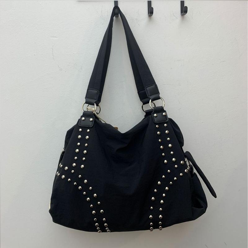 

Сумки-тоуты для женщин Роскошные дизайнерские брендовые сумки большой вместимости Мягкие кожаные сумки с заклепками Модные тенденции Сумки через плечо