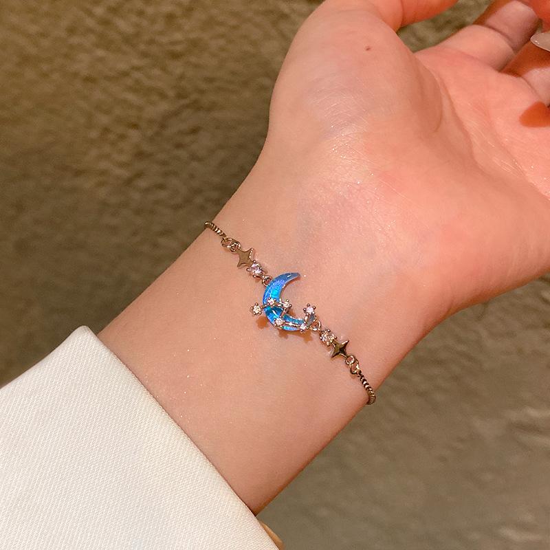 Light Luxury Niche High-end Pearl Bracelet Women's Korean Style Fashion Elegant Flash Zircon Love Bracelet Crystal Bracelet