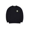 MLB X Disney Cartoon Round Neck New York Yankees Donald Duck Print Pullover Long Sleeve Sweatshirt Unisex Sweatshirt Black 3AMTD1114-50BKS