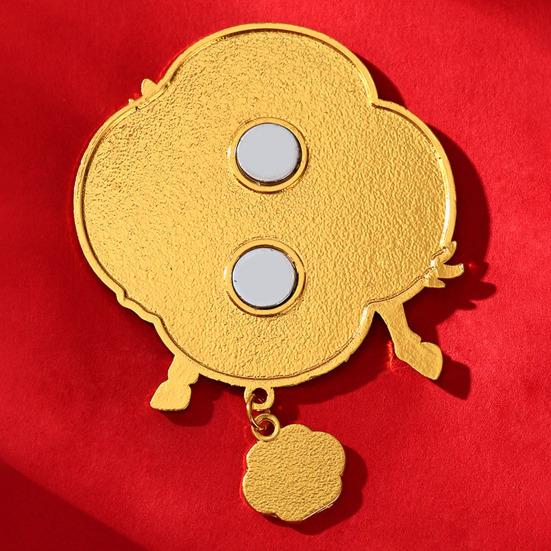 Jahr des Pferdes Kühlschrankmagnet Chinesischer Stil Cartoon Tierkreis Pferd Zinklegierung Kühlschrankmagnet Heimküche Neujahrsdekoration