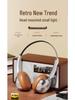 Retro Over-Ear Wireless Bluetooth Headphones with Long Battery Life