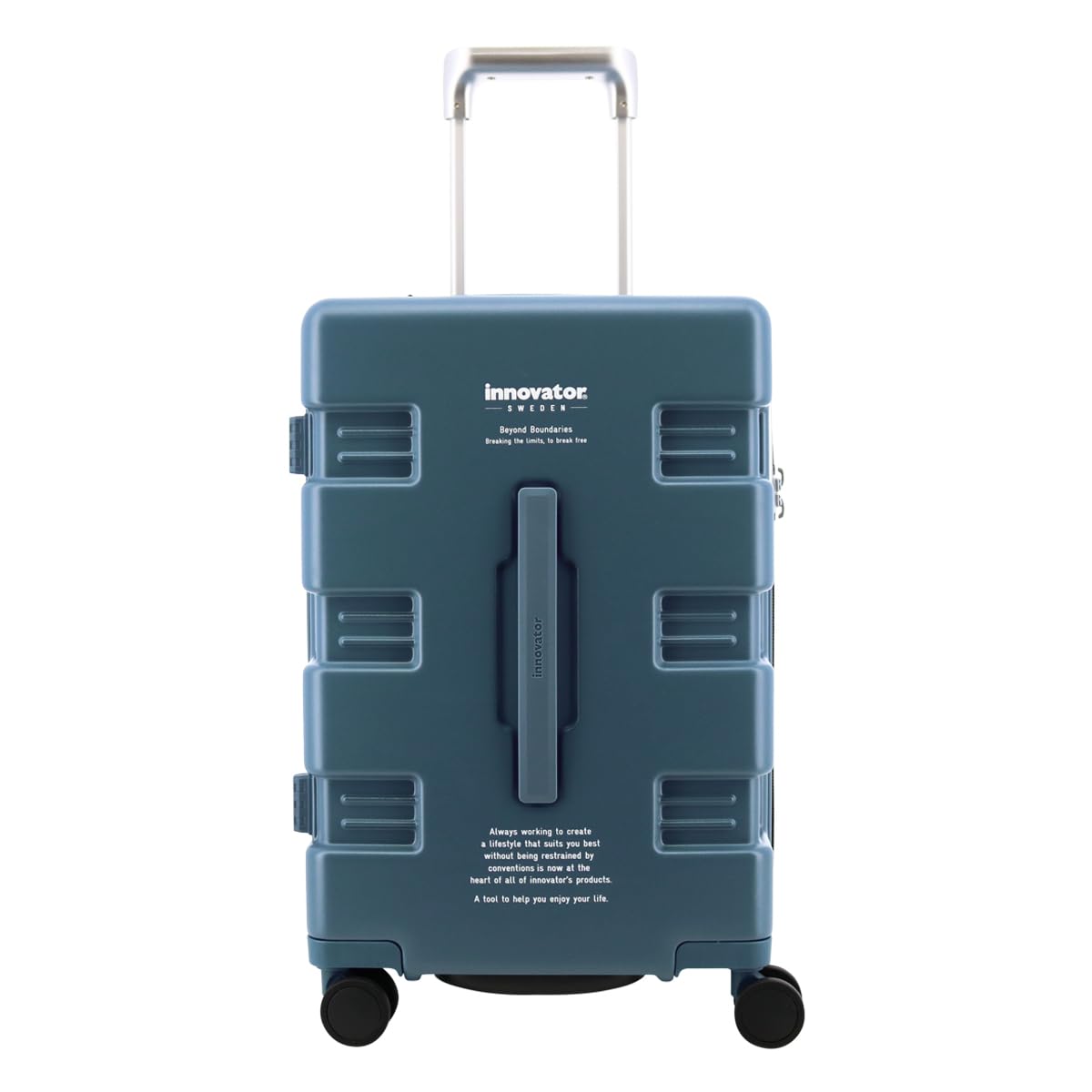 

Innovator Carry Wagon IW33 Suitcase, Lightweight, 39L, 54cm, 3kg, Carry-on Bag, TSA Lock, Carry-on, 2-Year Warranty, FJORD BLUE