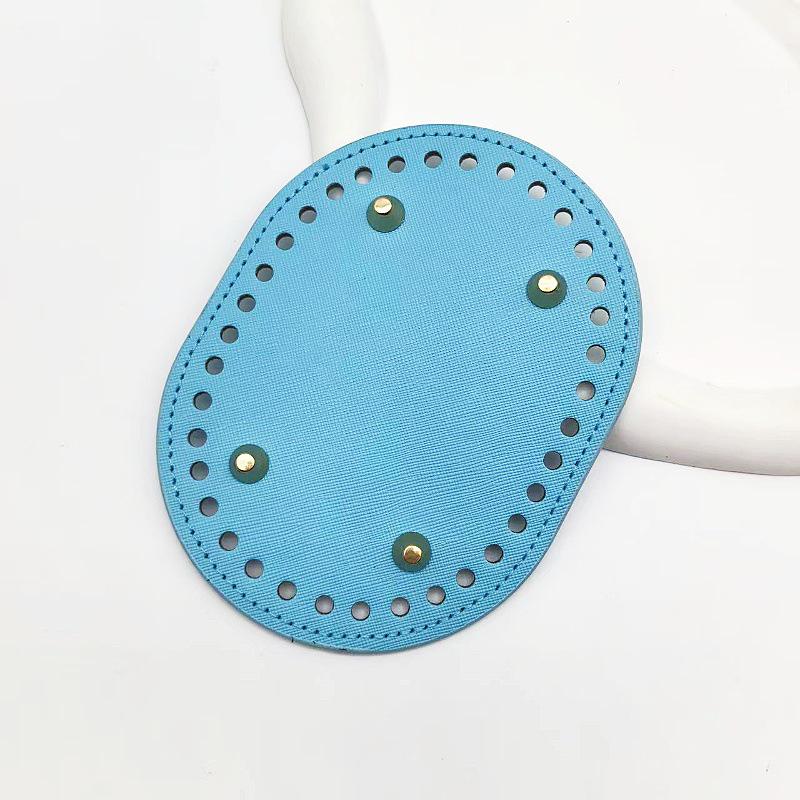 DIY HyunA Hand-Woven Crochet Bag Base: Oval Leather Bottom Plate & Luggage Accessories