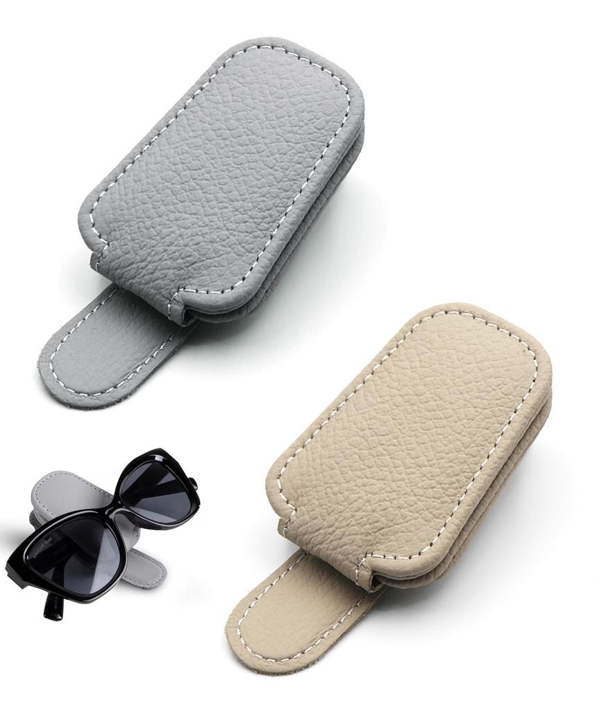 Eyeglasses Storage Sunglasses Holder Easy Installation Protects Your Eyeglasses Leather Gift Commuting Driving Easy Magnetic Attachment Set of 2 - - -