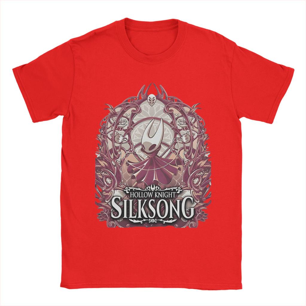 Men's Hollow Knight Silksong T Shirts  100% Cotton Tops Funny Short Sleeve Round Collar Tee Shirt Plus Size T-Shirt