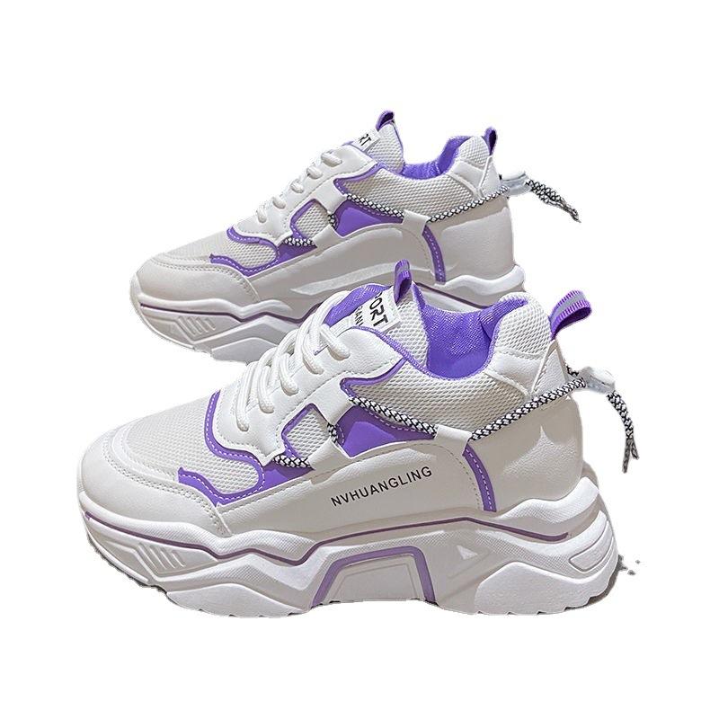 Dad shoes girl 2025 spring and autumn new fashion casual platform ins trendy thin student breathable sports shoes