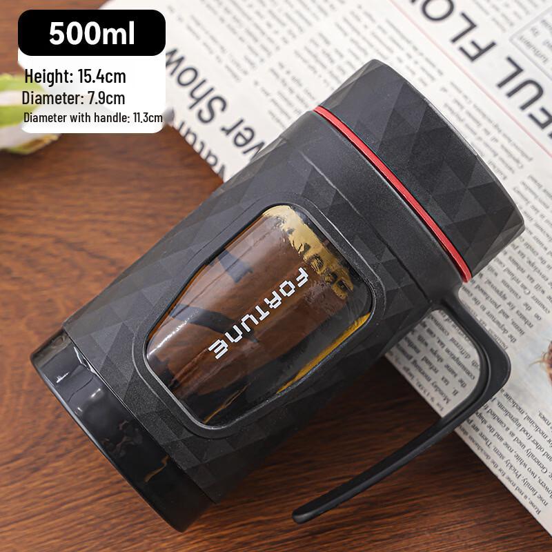 

OLOEY Heat-Resistant Glass Mug with Handle