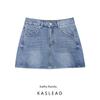 Kaslead New Women Clothes Western Style Classic Loose Mid Waist Denim Mini Skirt 6688091 400