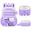 Zaino Scolastico Carino Set da 3pz Borsa di Scuola Elementare Conigli e Sabbie Mobili Zaino Scolastico Kawaii Borsa a Mano per Ragazze Adolescenti Rucksack