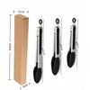 Silicone High-Temperature Resistant Tongs - Ideal for Grilling, Frying, and Bread - Stainless Steel Kitchen Tool