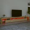 Vidaxl Szafka Pod Tv Z Oświetleniem Led, Dąb Sonoma, 290X36,5X40 Cm