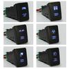 33x22mm For Toyota Landcruiser Yaris RAV4 12V Blue Rear Fog Zombie LED Light Switch On/Off Push Button Signal Lamp Bar Switch