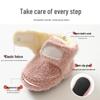 First Walker Soft Sole Non-Slip Baby Shoes & Socks - Thickened for Warmth, Solid Color, Perfect for Autumn/Winter, Newborn to Toddler Floorsocks
