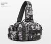 Men's Large Capacity Crossbody Fishing Tackle Bag - Multifunctional Chest Bag for Outdoor Use
