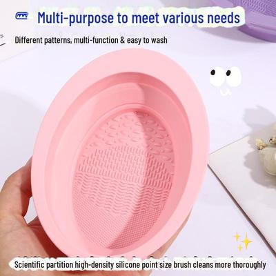ZIKOKO Kit Portatile in Silicone per la Pulizia dei Pennelli da Trucco
