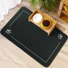 Pet Cat and Dog Feeding Diatomaceous Earth Mat, Anti-splash Mat, Water-absorbent and Quick-drying Home Mat