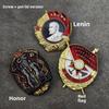 Replica Screw Nut Lid Version Soviet Lenin Red Banner Medal of Honor