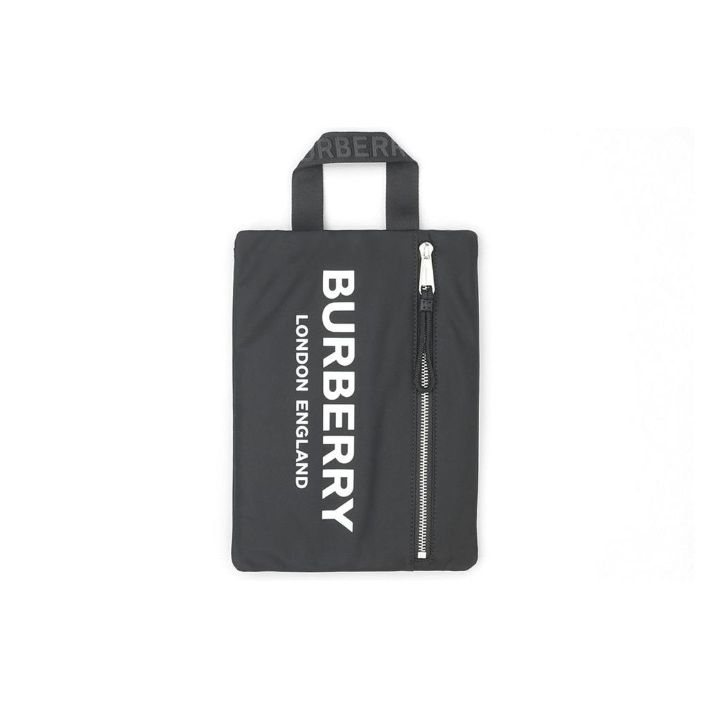 Burberry Logo Print Vertical Polyurethane Storage Tote Bag Unisex tote bags Black 80181471