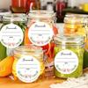 Watercolor Floral Canning Labels -5.08cm Write-On Date & Contents Stickers for Mason Jars,Spice Containers - Easy Peel and Stick