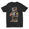 Camiseta Pittsburgh, Camiseta Urso Hip Hop Camiseta Unissex